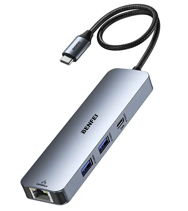 6-u-1 USB-C Hub: 4K HDMI, 100W Punjenje i Gigabitni Ethernet - Platforma za Online prodaju Concept Mango