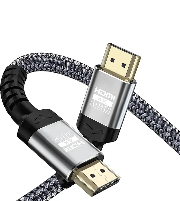 HDMI 2.0 4K UHD kabl sa 24K pozlaćenim konektorima i pletenim najlonskim omotačem, muškarac–muškarac (1m)