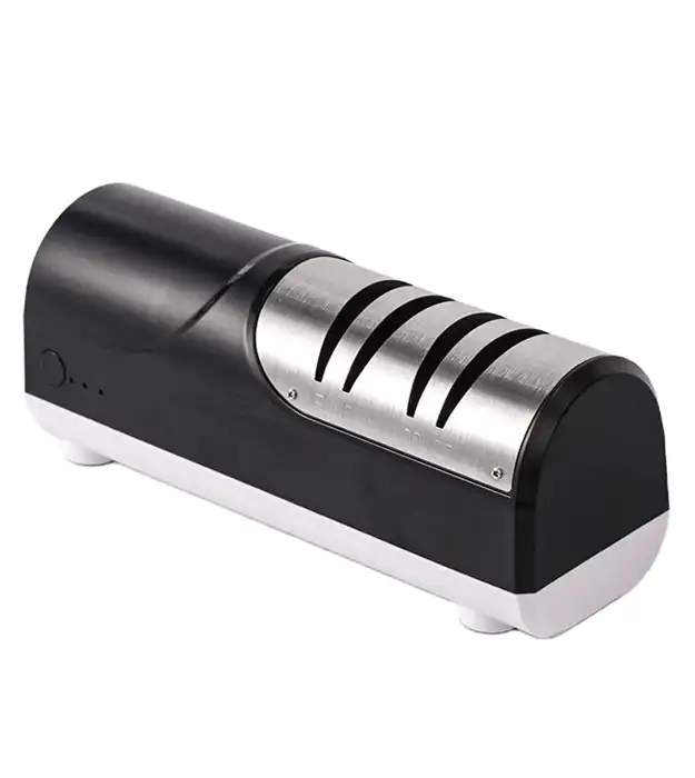 Crni električni oštrač noževa SharpEase sa 304 inox završetkom i dvostepenim brušenjem