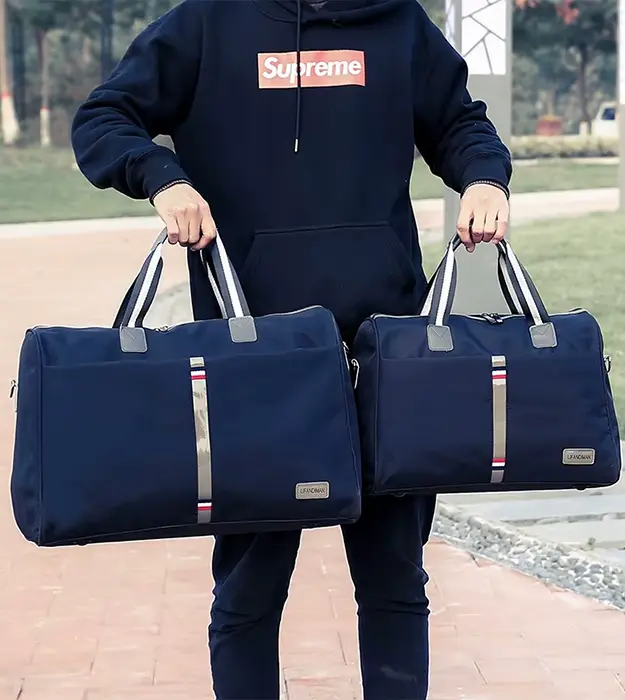 Traveline Marine – elegantna plava putna torba od Oxford materijala sa sivo-crnim ručkama